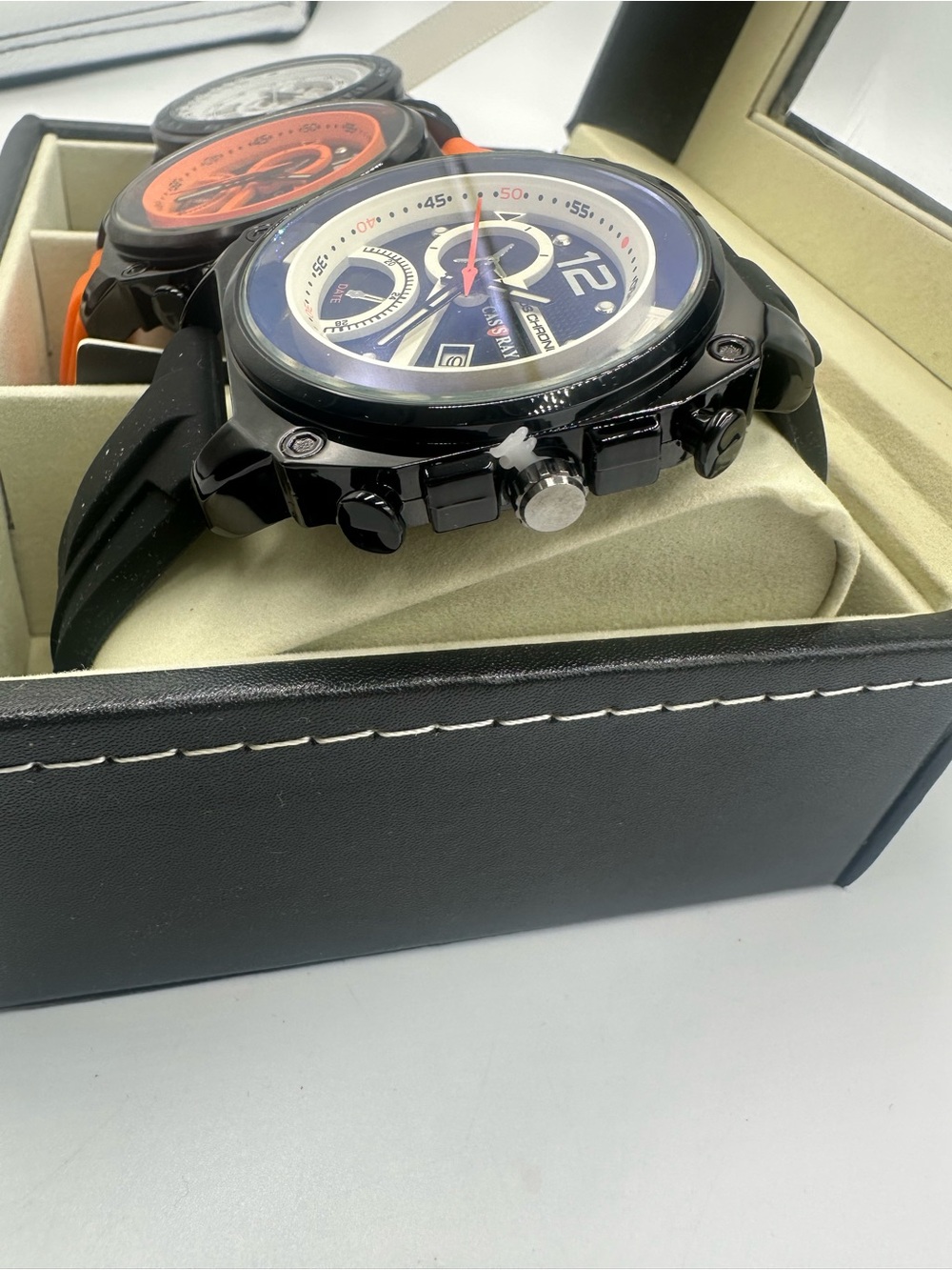 Three Cass Ray Men’s Sports Watch with the display case included - Picture 6 of 13